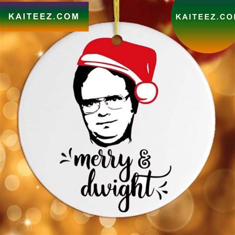 Dwight Schrute Merry Dwight Christmas Ornament Kaiteez