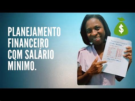 Planejamento financeiro salário mínimo É possível sim YouTube