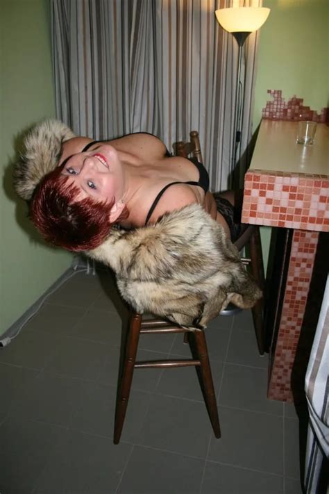 Posing In A Brown Fur Jacket Nude Pics XHamster