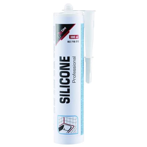 MASTIC SILICONE SANITAIRE ACETIQUE BLANC 310 ML Bizline 710212