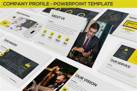 Creative Company Profile PowerPoint Template Design Shack