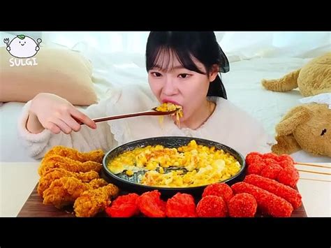 Asmr Mukbang Corn Cheese And Cheetos Chicken Deep Fried Sweet