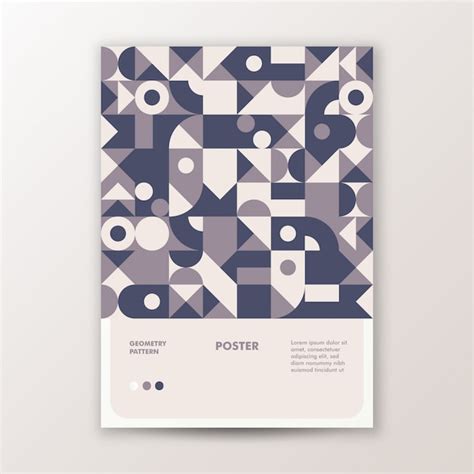 Premium Vector Abstract Geometry Poster