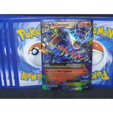 10 Cartas Sem Repetir Pokemon Ex Gx Art Mega Charizard X Shopee Brasil