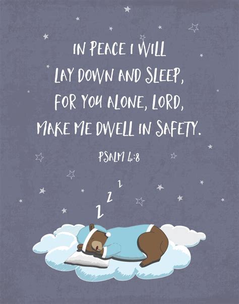 In peace I will lay down and sleep – Psalm 4:8 – Seeds of Faith