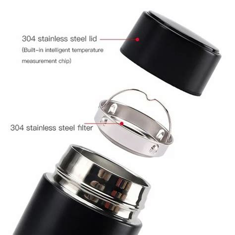 Temperature Display Indicator Insulated Stainless Steel Hot Cold Flask Bottle M At Rs