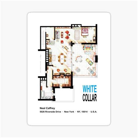 Neal Caffreys Apartment From White Collar Sticker For Sale By Nikneuk Redbubble