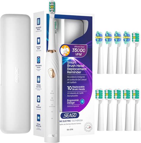 Amazon Seago Electric Toothbrush Rechargeable Sonic Toothbrush