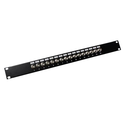 Patch Panel De 16 Puertos BNC Hembra Para Rack 19 Hiper Rack