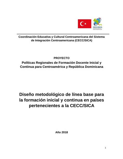 Pdf Dise O Metodol Gico De L Nea Base Para La Dise O Su Parte El