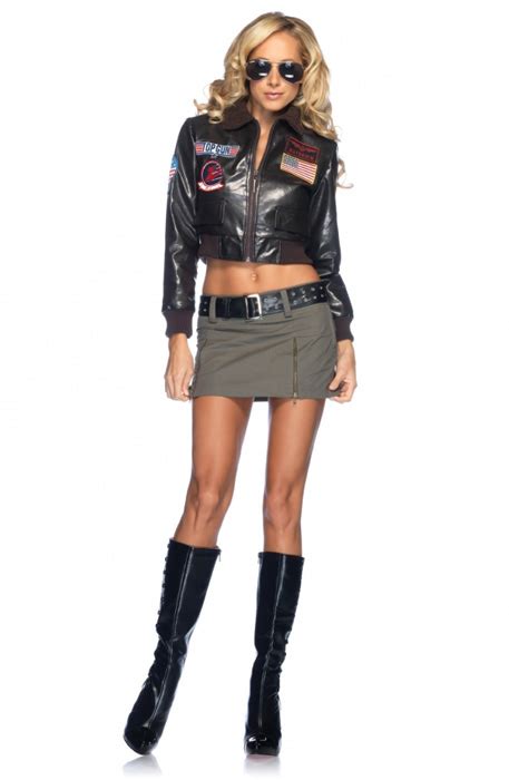 NEW Women S SEXY Top Gun Flight Suit Dress Outfit Adult Halloween Party