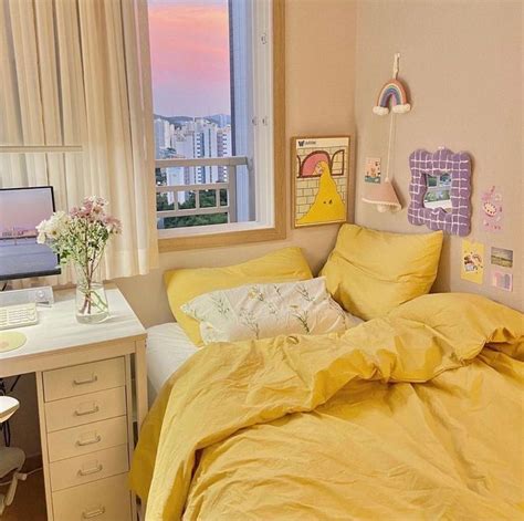 Pale Soft Yellow Bedroom Decor | Yellow bedroom decor, Pastel room ...