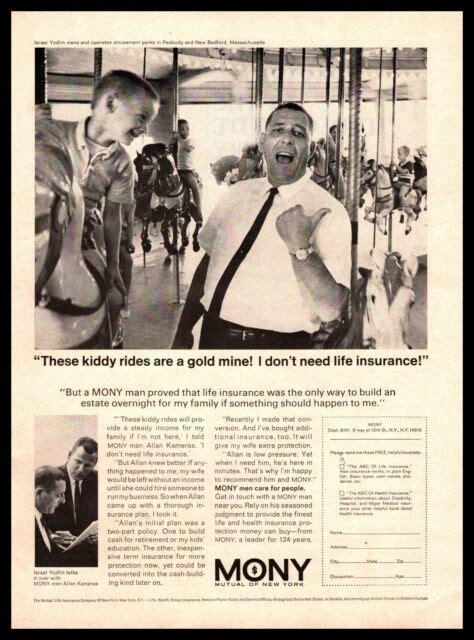 Mony Life Insurance 1970 Mony Mutual Of New York Life Insurance Julius Caeser Vintage Print Ad