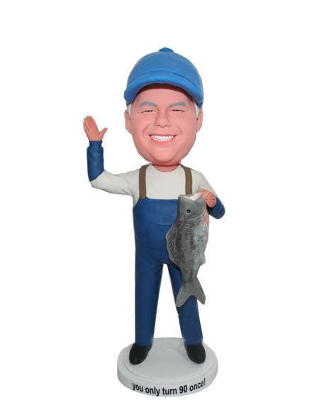 Custom Fisherman Bobblehead