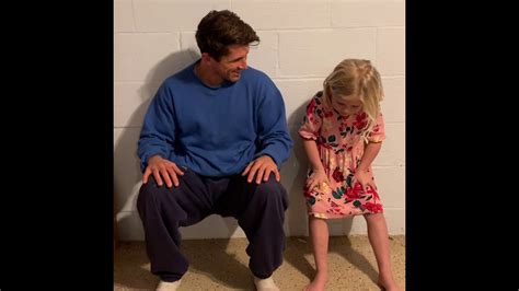 Daddy Vs Daughter Wall Sit Challenge Youtube