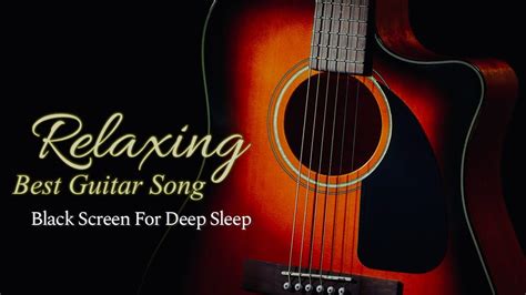 Best Relaxing Guitar Music For Deep Sleep【 Black Screen 10 Hours 】dark