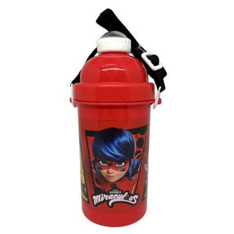 Miraculous Tales Of Ladybug And Cat Noir Water Bottle 500ml Sandhaiae