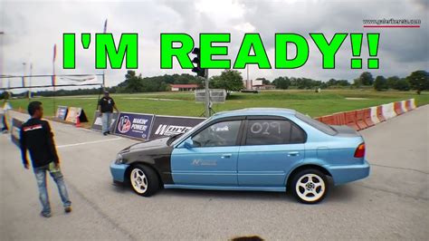 Honda Civic Ek Drag Race The Blue Monster Dragtimes2u Kbs Drag Championship Johor Youtube