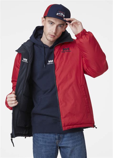 Men S Helly Hansen YU REVERSIBLE PUFFER Jacket Navy Sklep Internetowy