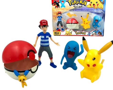 Du Y Zestaw Figurek W Figurki Pokemon Pikachu Pokeball