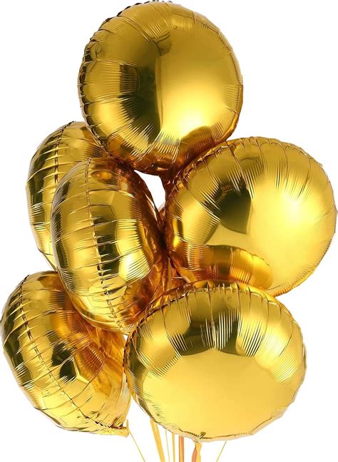 Katchon Globos Grandes De Aluminio Dorado De Pulgadas Paquete De