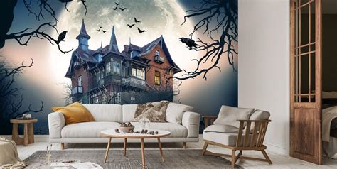 Haunted House Wall Mural | Wallsauce CA