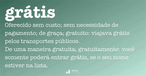 Grátis Dicio Dicionário Online de Português