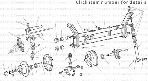 Vw Used And Nos Beetle Front Axle Parts Ball Joint Beam And Disc Parts