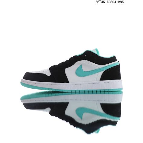 100 Original Air Jordan 1 Low 3m Mint Green Guo Ailun Black And White Dress Shoes For Women