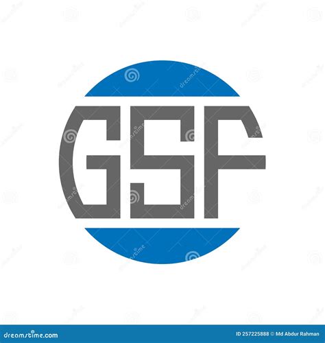 Gsf Letter Logo Design On White Background Gsf Creative Initials