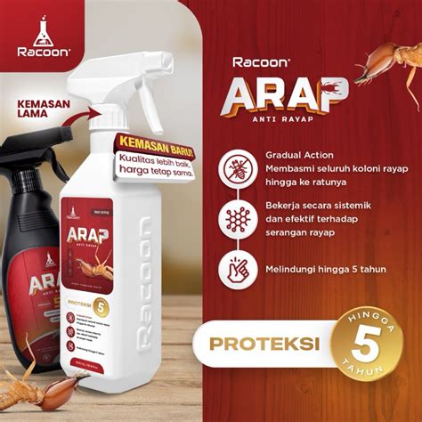 Jual Racoon Obat Anti Rayap Spray Arap Racun Rayap Semprot Cair