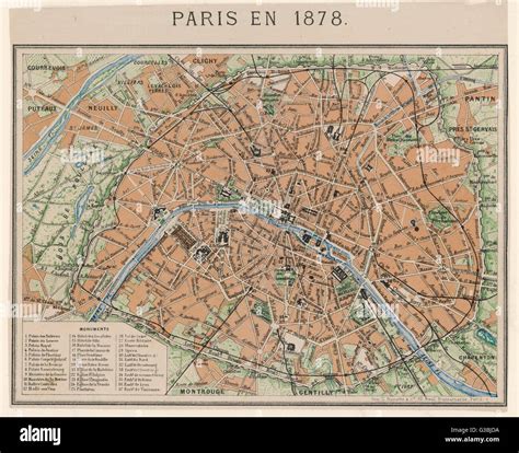 Plan Des Rues De Paris Banque De Photographies Et Dimages à Haute