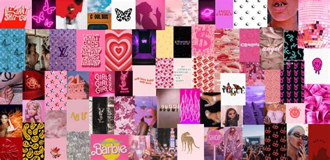 Boujee Colorful Trendy Wall Collage Kit Digital Download 70pcs