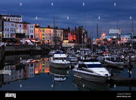 ramsgate town  harbour  night stock photo alamy