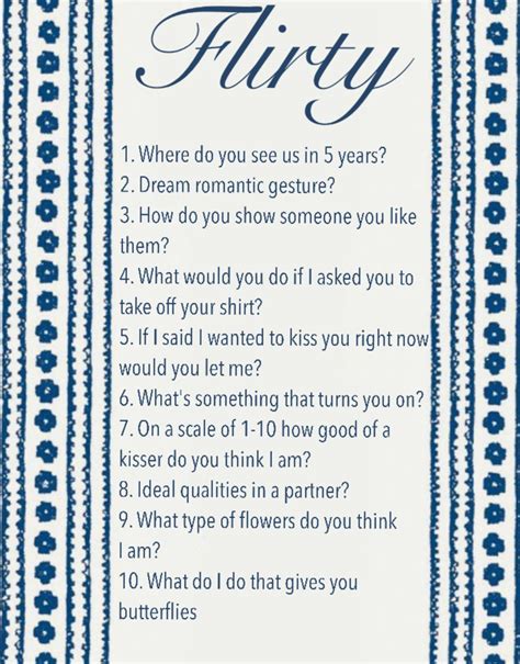 21 Flirty Questions To Ask Infographic Artofit