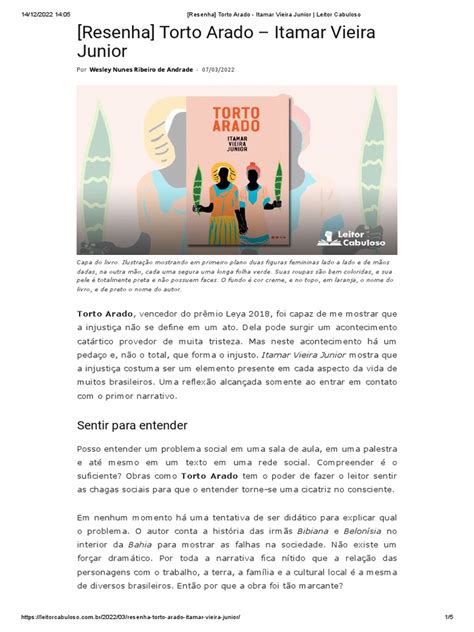 Torto Arado Pdf Gratis - Resenha de "Torto Arado" | PDF | Autor | Narrativa