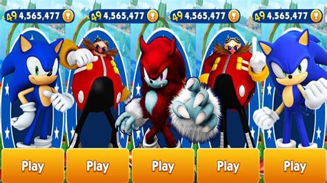 Sonic Dash Sonic Vs Dr Eggman Vs Red Sonic The Werehog All Characters Unlocked Run