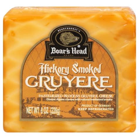 Boar S Head Hickory Smoked Gruyere Cheese 8 Oz Fred Meyer