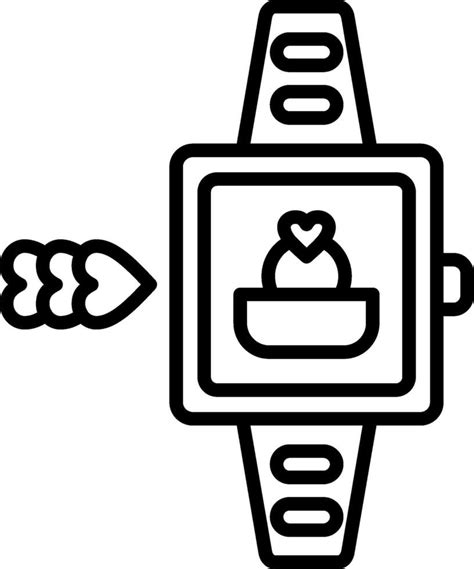 Smart Watch Line Icon 43260554 Vector Art At Vecteezy