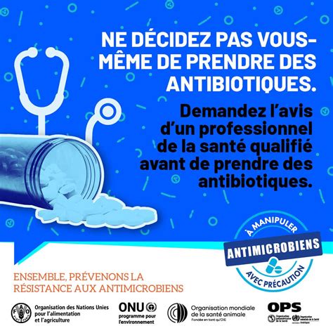 Semaine mondiale de sensibilisation à la résistance aux antimicrobiens