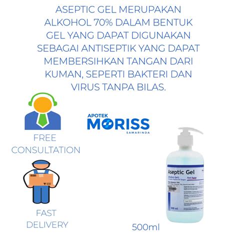 Jual ONEMED ASEPTIC GEL 500 ML Shopee Indonesia