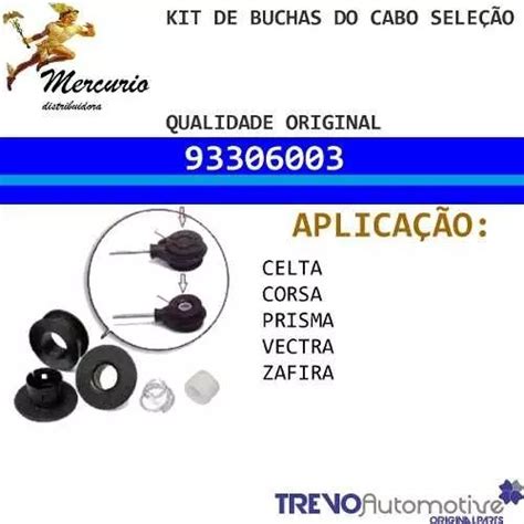 Kit Bucha Reparo Cabo Engate Marcha Trambulador Prisma Vectr