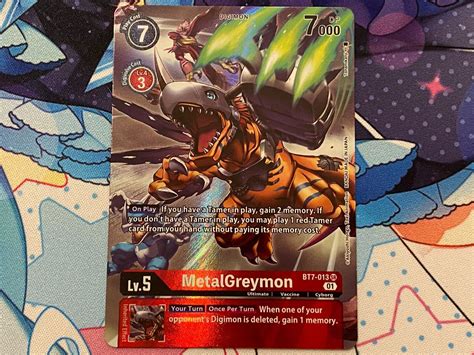 MetalGreymon Alternate Art BT7 013 NM Digimon TCG EBay