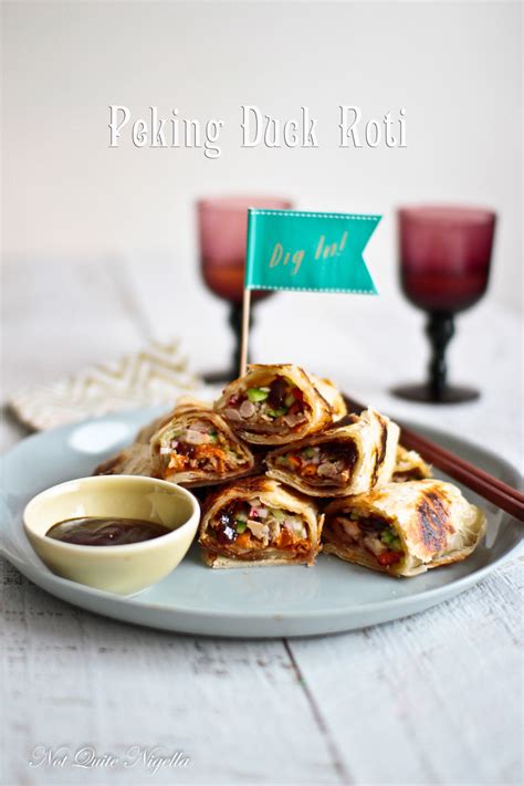 Peking Duck Roti Wrap Canapes Not Quite Nigella