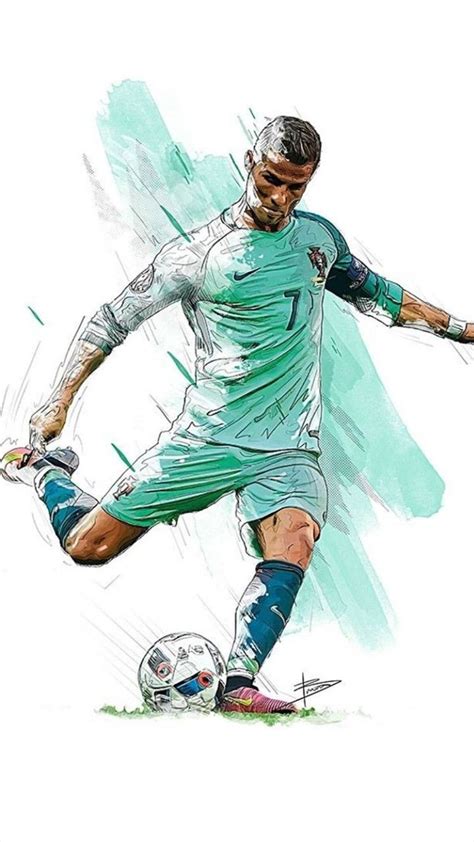 Art on Cristiano Ronaldo | Football artwork, Soccer art, Football art