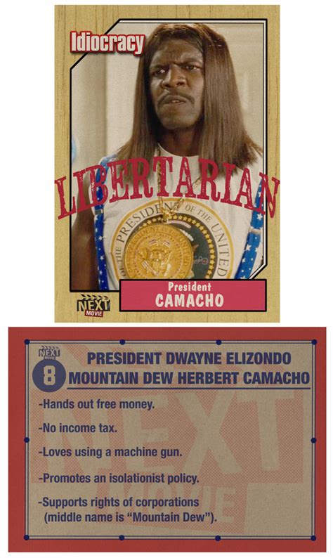 President Camacho Trading Card by maxevry on DeviantArt