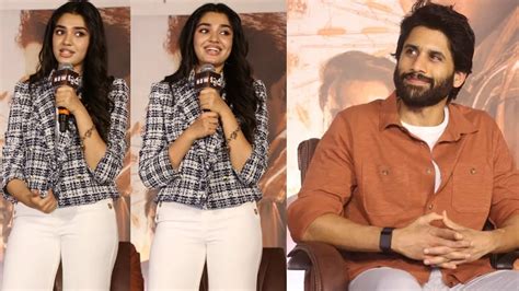 Krithi Shetty Cute Speech Custody Movie Success Meet Naga Chaitanya