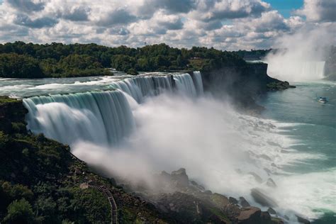 Niagara Falls View From The Us Side Canvas Print Niagara Falls