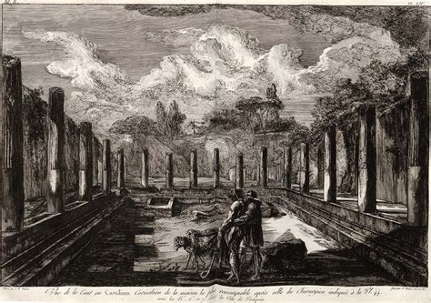 VI 17 23 Pompeii C 1805 Drawing By Piranesi Looking West Across