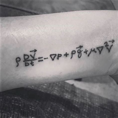 Navier Stokes Equation Tattoo Tessshebaylo